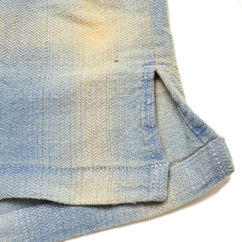 HOUSTON ヒューストン シャツ 41272 INDIGO HB OMBRE CHECK L/S SHIRT インディゴヘリンボーンオンブレーチェック | HOUSTON | 13