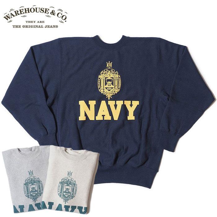 WAREHOUSE（ウエアハウス） スウェット Lot 483 NAVY トレーナー