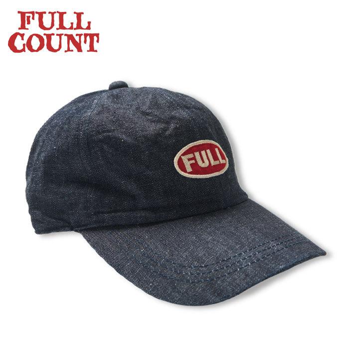 FULLCOUNT フルカウント キャップ FULL WAPPEN DENIM CAP ベースボールキャップ 帽子 デニム インディゴ 6770｜first-stadium