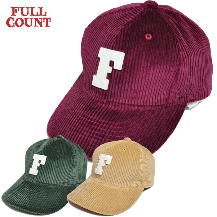 FULLCOUNT フルカウント キャップ 6Panel Corduroy Baseball 'F