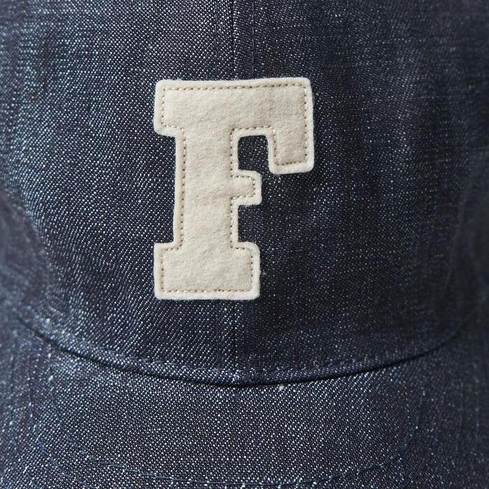 FULLCOUNT（フルカウント） 6PANEL DENIM BASEBALL 'F' Cap キャップ
