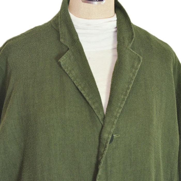 yori ヨリ リネンシャンタンコート グリーン 緑 フリーサイズ yori ヨリ リネンシャンタンコート グリーン 緑 フリーサイズ