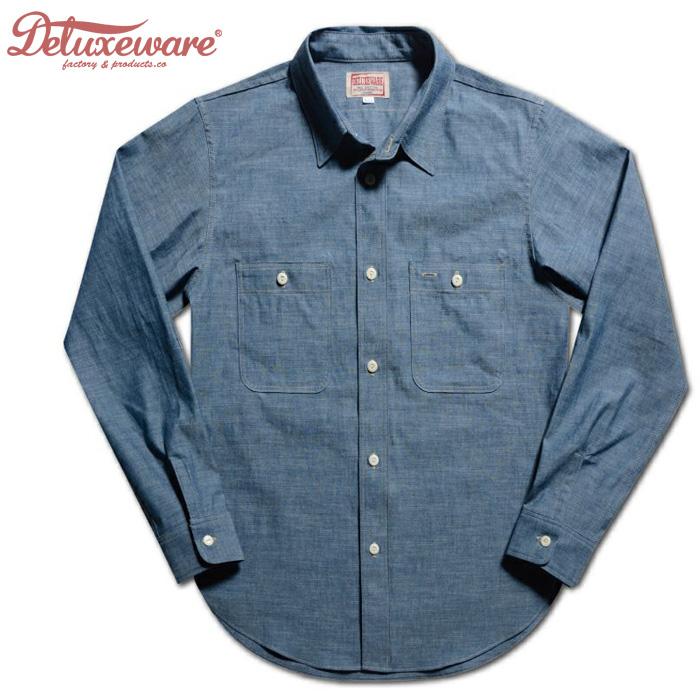 DELUXEWARE（デラックスウエア） シャンブレーシャツ 7623 56 INDIGO