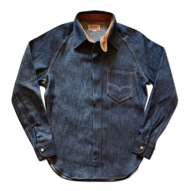 DELUXEWARE デニムシャツ Medium DELUXEWARE（デラックスウエア） デニムシャツ 7647 EMB DENIM SHIRT