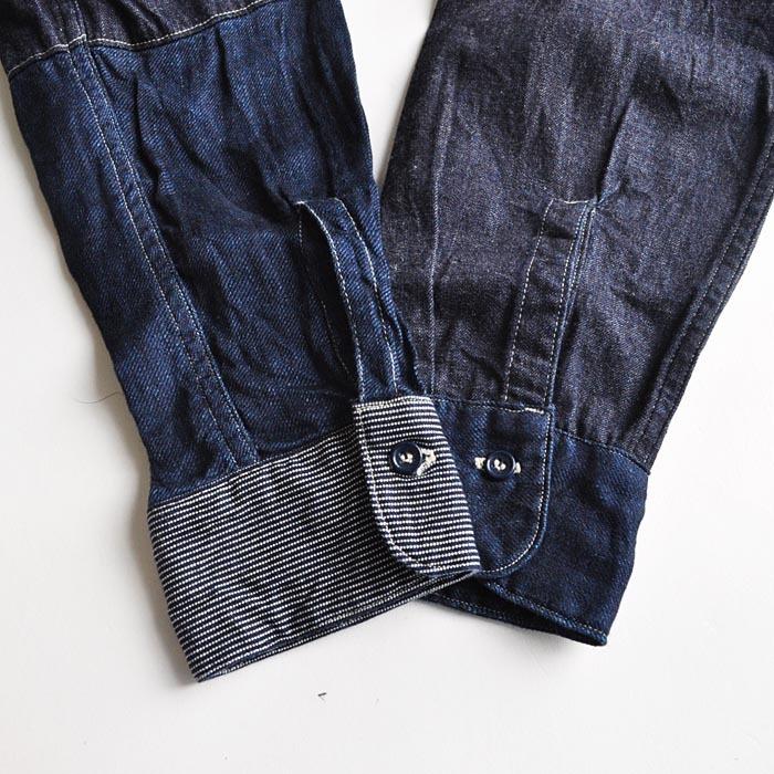NIGEL CABOURN ナイジェルケーボン シャツ PATCHWORK INDIGO NIGEL CABOURN ナイジェルケーボン シャツ PATCHWORK INDIGO