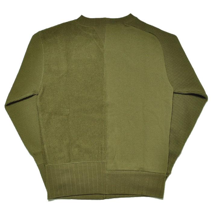 ナイジェル ケーボン アーミー クルー ジャージミックス スウェット 46 ナイジェル・ケーボン】MAN / アーミークルージャージーミックス