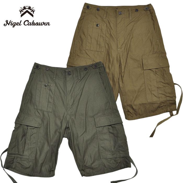 NIGEL CABOURN（ナイジェルケーボン） パンツ アーミーカーゴショーツ