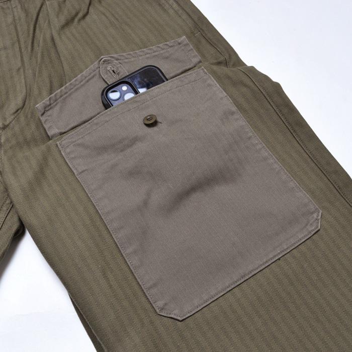 専用 NIGEL CABOURN/ヘリンボーン/カーゴパンツ /インディゴ ✓ ▪️アーミーカーゴパンツ - ナノピグメントヘリンボーン