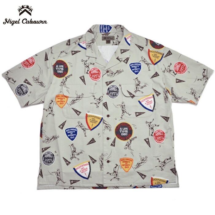 NIGEL CABOURN（ナイジェルケーボン） 半袖シャツ オープンカラー