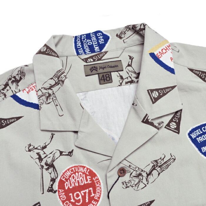 NIGEL CABOURN（ナイジェルケーボン） 半袖シャツ オープンカラー
