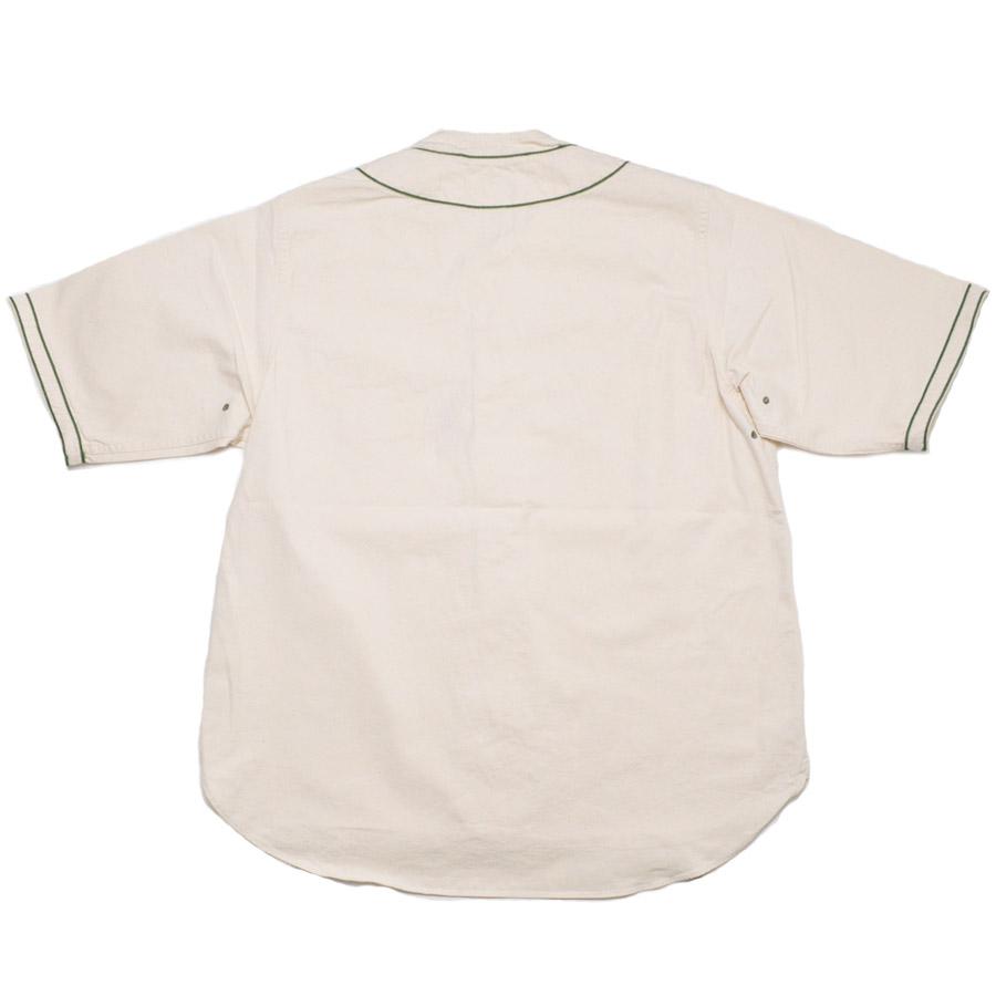 NIGEL CABOURN ナイジェルケーボン シャツ ベースボールシャツ ショートスリーブ - コットンツイル 80520011002の画像
