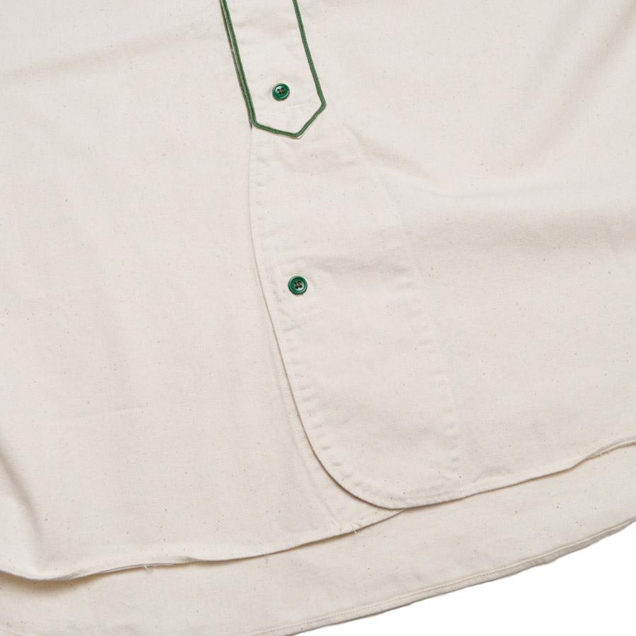 NIGEL CABOURN ナイジェルケーボン シャツ ベースボールシャツ ショートスリーブ - コットンツイル 80520011002の画像
