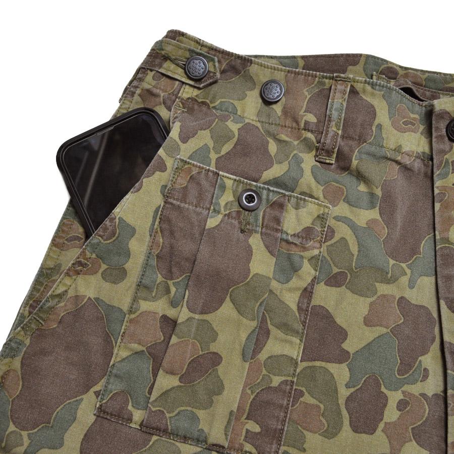 NIGEL CABOURN ナイジェルケーボン パンツ アーミーカーゴショーツ - ダックハンターカモ ARMY CARGO PANT - DUCK HUNTER 80520051014の画像