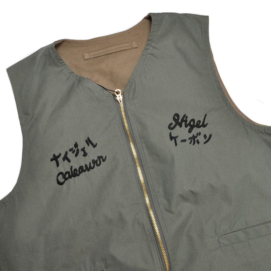 NIGEL CABOURN ナイジェルケーボン ベスト SOUVENIR VEST REVERSIBLE C/N WEATHER 80520070006の画像