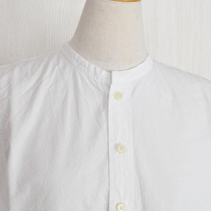 grin（グリン） シャツ ブラウス 綿麻ダンプ スタンドシャツ 8234T-003 