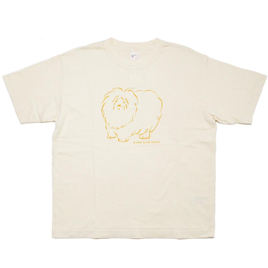 grin（グリン） Tシャツ OGエーゲ海ふわ犬プリントTシャツ 8263C-016 