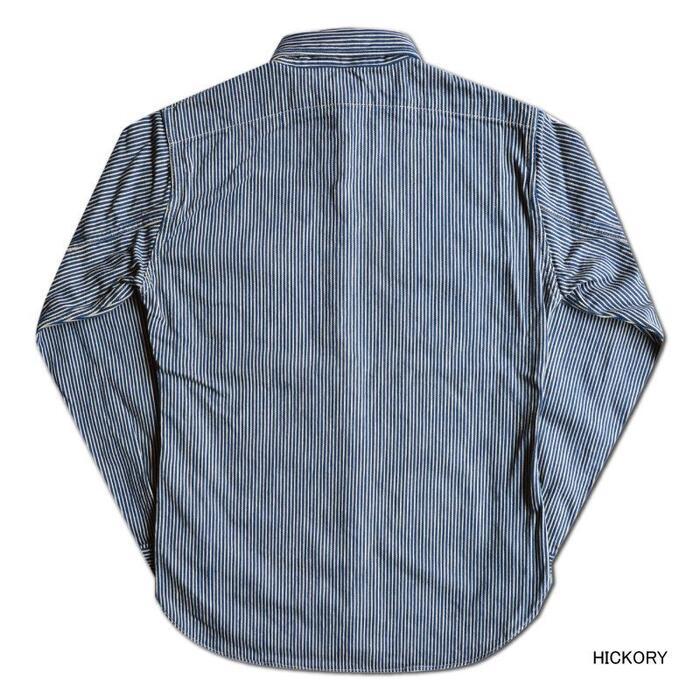 DELUXEWARE（デラックスウエア） シャツ HV-01 HICKORY NEL SHIRT