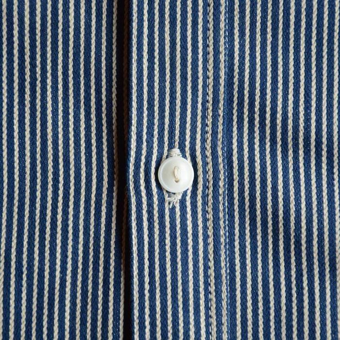 DELUXEWARE（デラックスウエア） シャツ HV-01 HICKORY NEL SHIRT