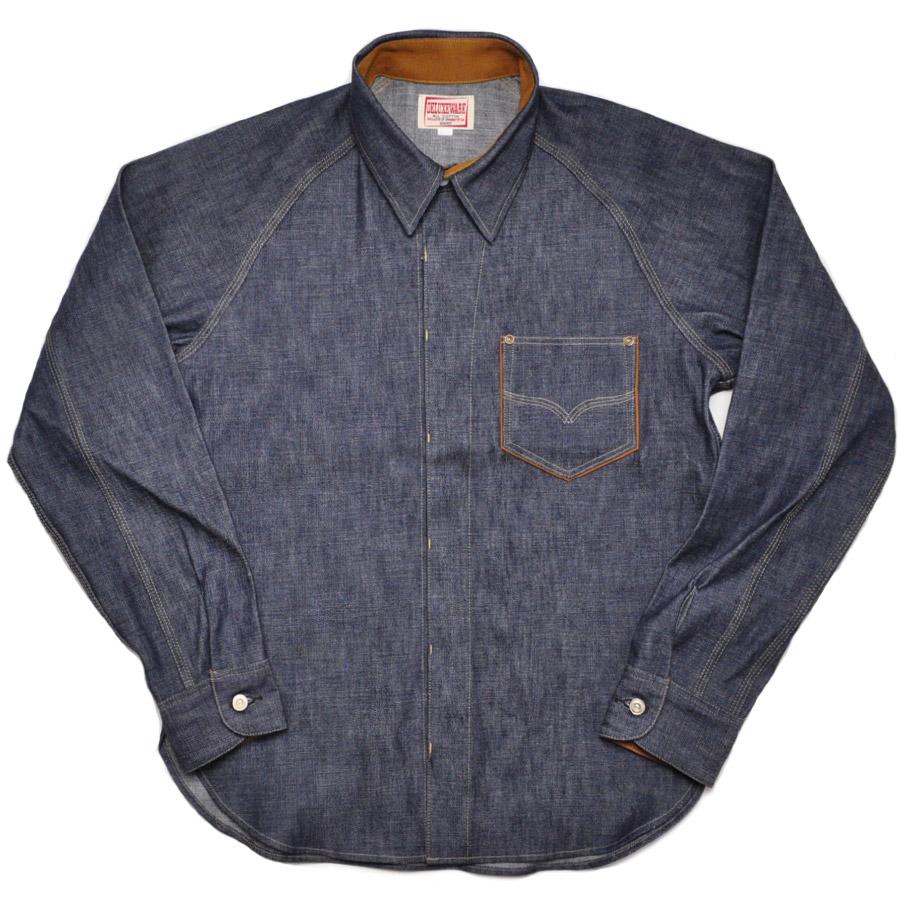 DELUXEWARE（デラックスウエア） デニムシャツ 7640 40s DENIM SHIRT