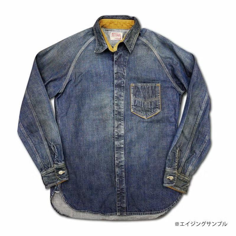 DELUXEWARE（デラックスウエア） デニムシャツ 7640 40s DENIM SHIRT
