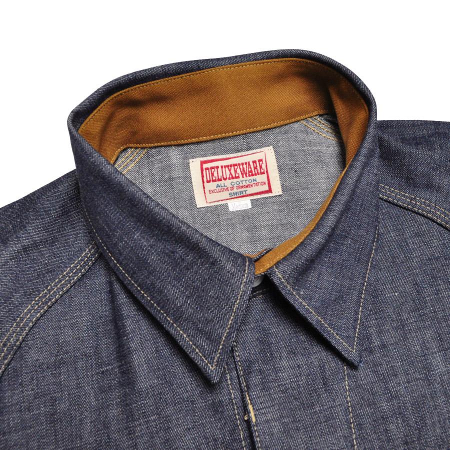 DELUXEWARE（デラックスウエア） デニムシャツ 7640 40s DENIM SHIRT