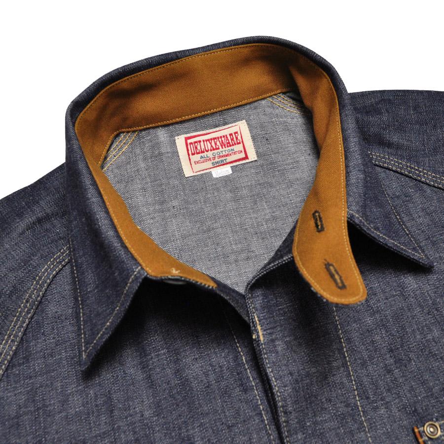 DELUXEWARE（デラックスウエア） デニムシャツ 7640 40s DENIM SHIRT
