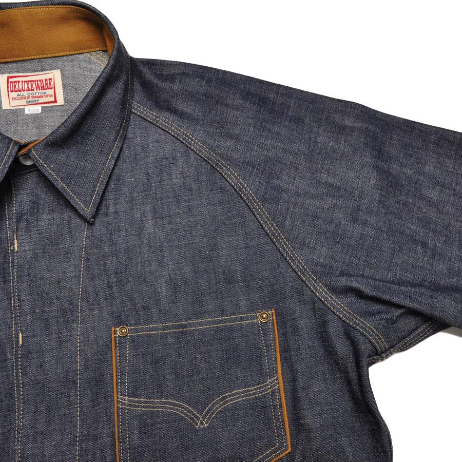 DELUXEWARE（デラックスウエア） デニムシャツ 7640 40s DENIM SHIRT