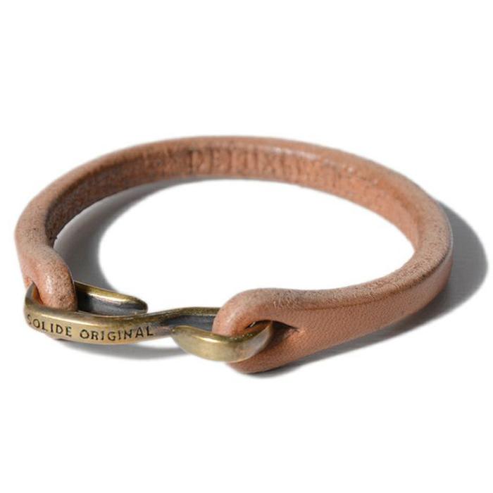 DELUXEWARE デラックスウエア ブレスレッド DLE-001 LEATHER BRACELETの画像