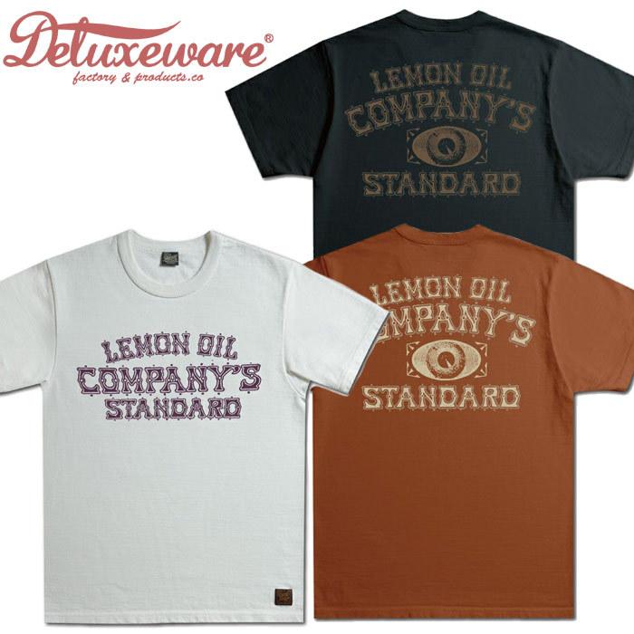 DELUXEWARE デラックスウエア Tシャツ DXT-2201 LEMON OIL 半袖 メンズ アメカジ | DELUXEWARE