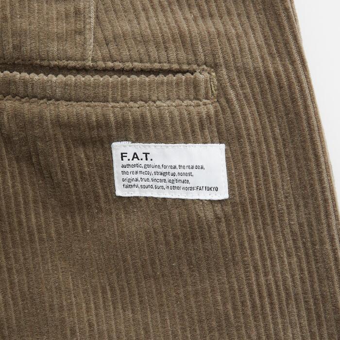 FAT エフエーティー パンツ コーデュロイパンツ VELOCI F32220 FAT エフエーティー パンツ コーデュロイパンツ VELOCI F32220