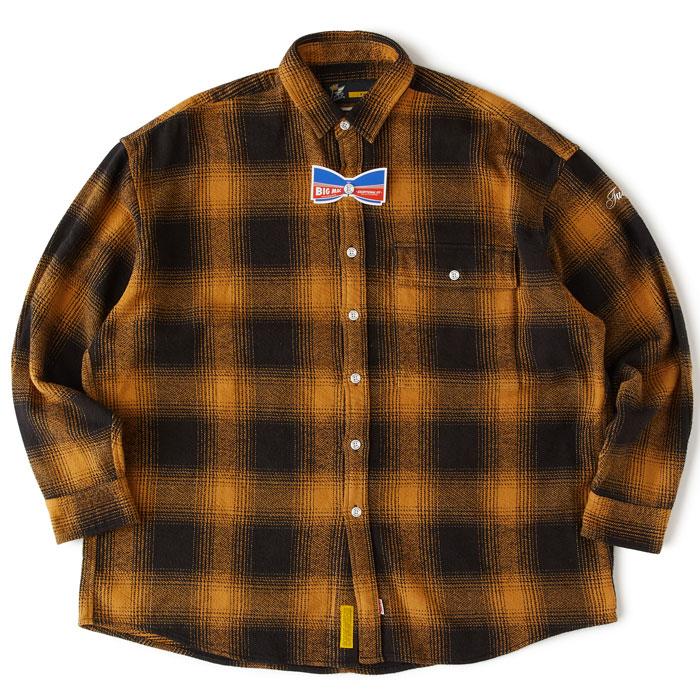 FAT エフエーティー シャツ MAC SHADOW F32220-SH07 コラボ ネルシャツ