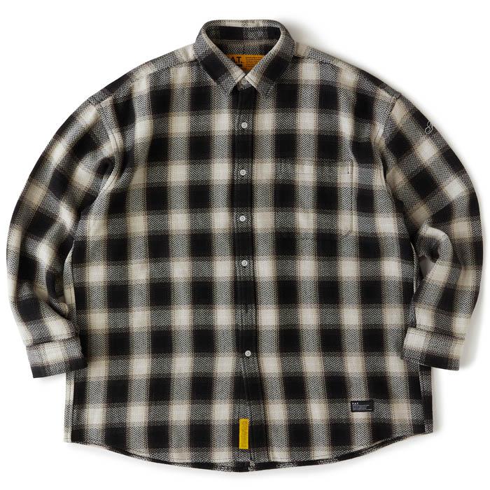 FAT エフエーティー SHADOWBONE ネルシャツ JAMBO FAT エフエーティー シャツ SHADOWBONE F32310-SH04 ネルシャツ メンズ