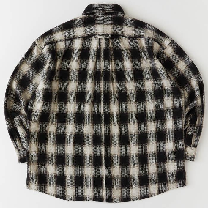 FAT エフエーティー シャツ SHADOWBONE F32310-SH04 ネルシャツ メンズ