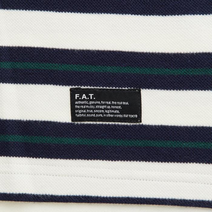 美品エフエーティー　FAT　ポロシャツ　FAT　ブラック　ボーダーBEEDER 美品エフエーティー FAT ポロシャツ FAT ブラック ボーダーBEEDER 楽天