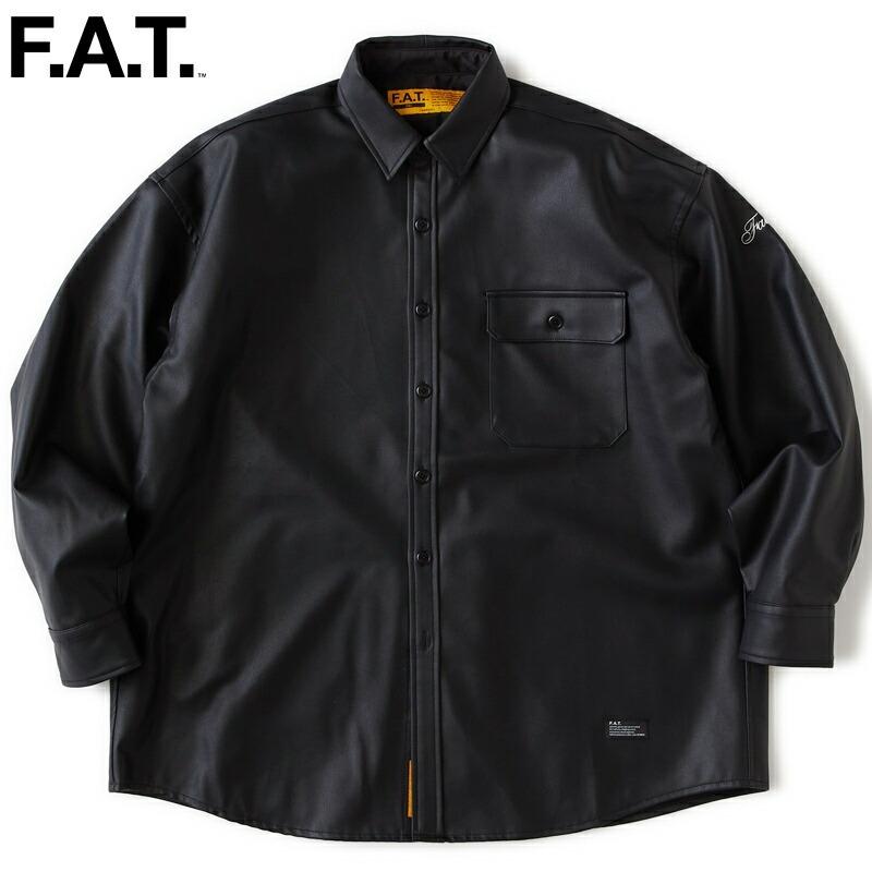 FAT エフエーティー シャツ HANGAR F32610-SH04 フェイクレザー