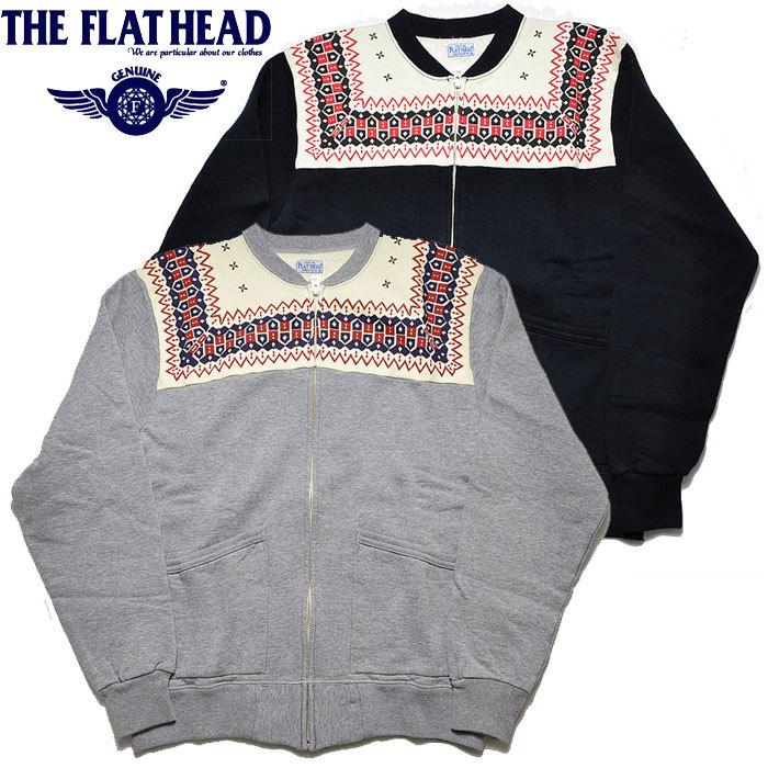 The Flat Head フラットヘッド THE FLAT HEAD 雪柄 フルジップ The Flat Head フラットヘッド THE FLAT HEAD 雪柄 フルジップ