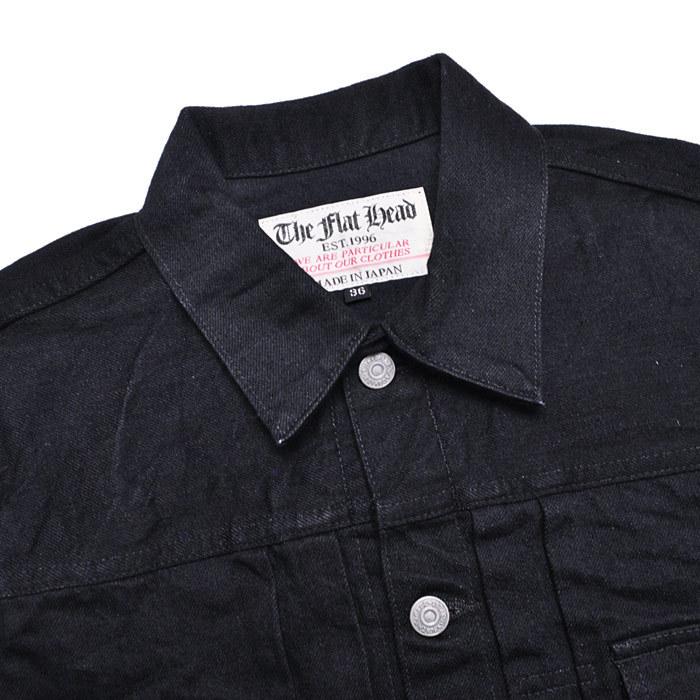 The Flat Head ブラックジャケット 42 14.5oz デニムジャケット 50'sモデル FN-OJ-D002 | THE FLAT HEAD
