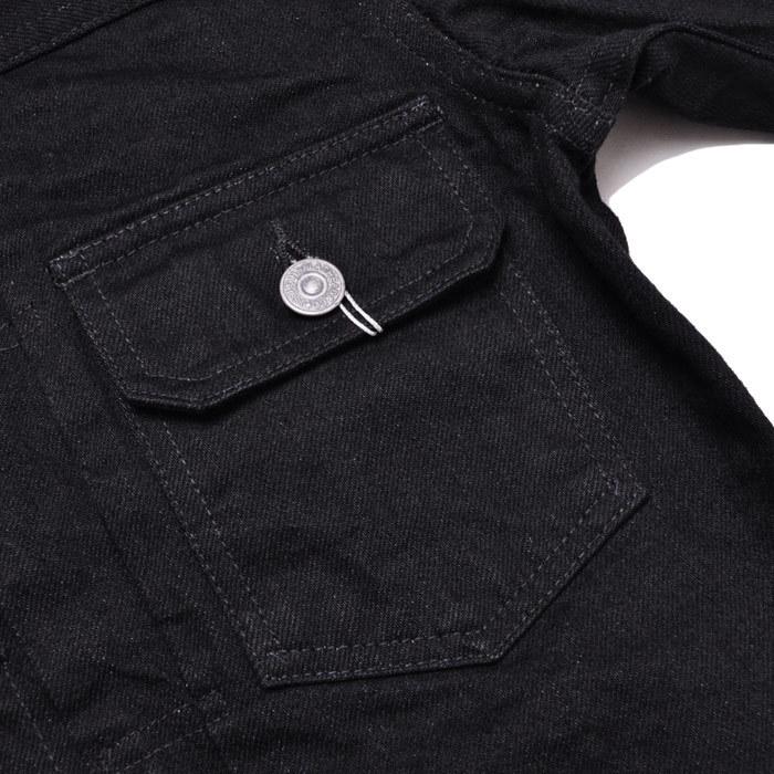 The Flat Head ブラックジャケット 42 12.5oz 加工 ブラックデニムジャケット 40'sモデル FN-OJ-DB001C