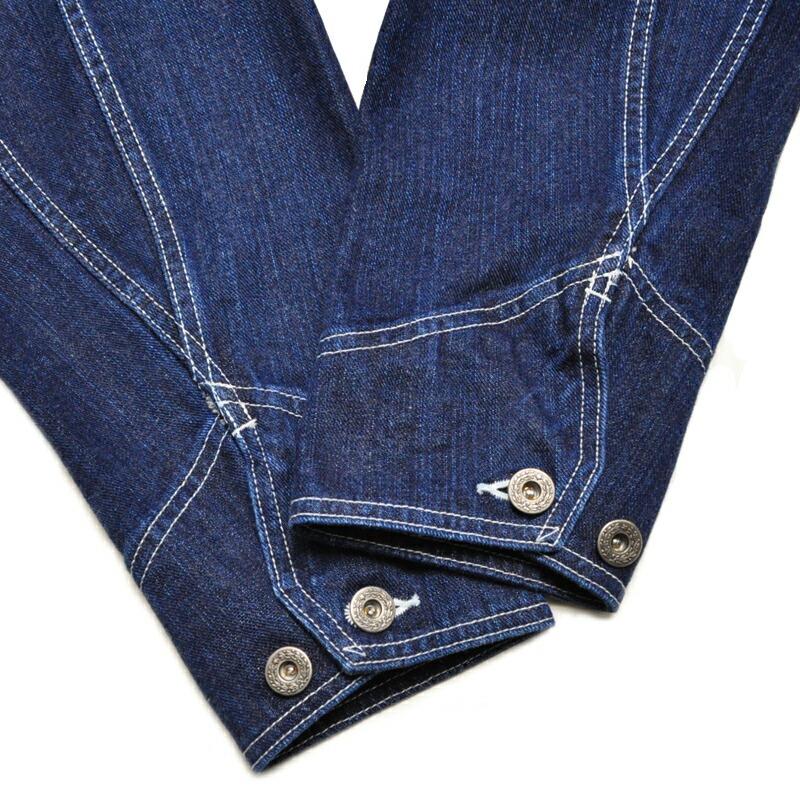 THE FLAT HEAD フラットヘッド ジャケット 12.5oz 左綾ジンバブエコットン デニムカバーオール フェード加工 FN-OJ-DC201Fの画像