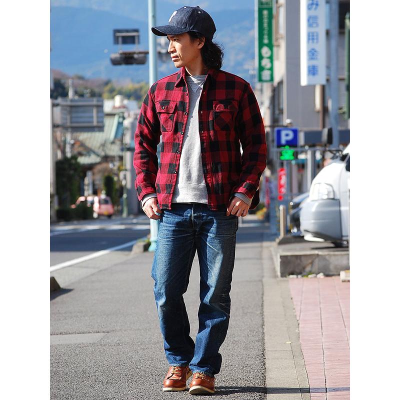 DELUXEWARE（デラックスウエア） ネルシャツ HV-00 50s BUFFALO CHECK