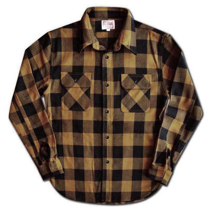 DELUXEWARE（デラックスウエア） ネルシャツ HV-00 50s BUFFALO CHECK