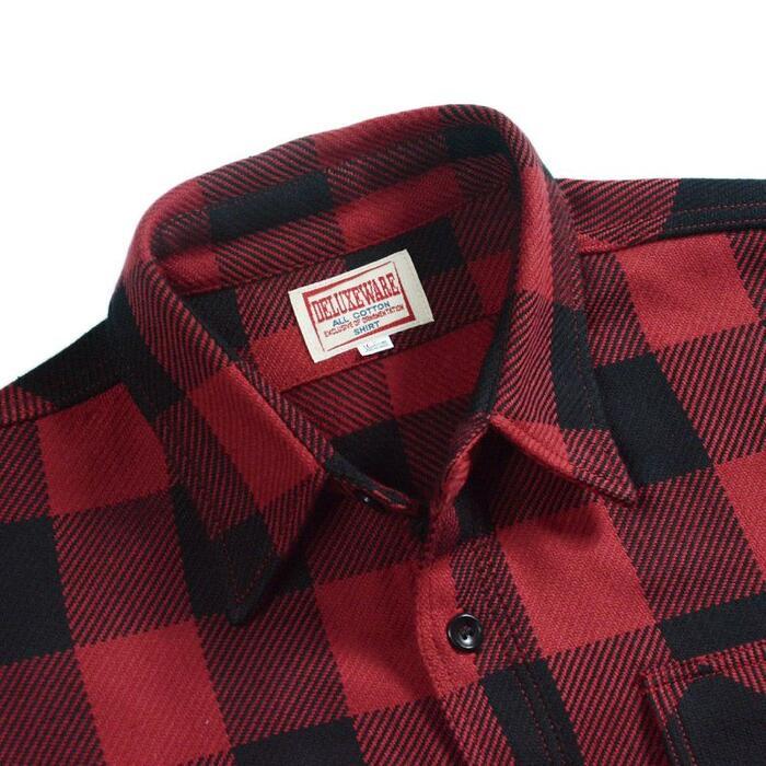 DELUXEWARE（デラックスウエア） ネルシャツ HV-00 50s BUFFALO CHECK