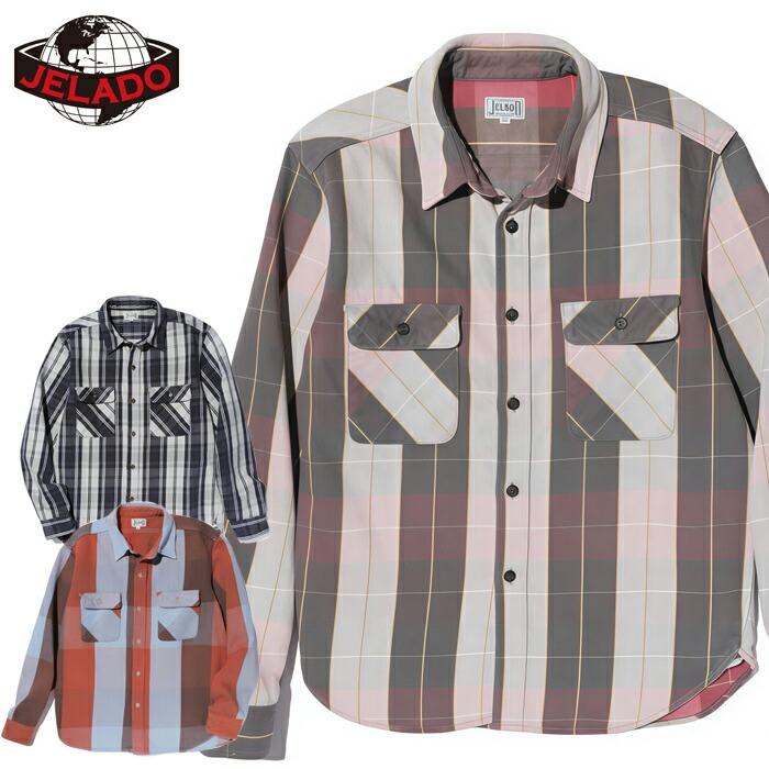 JELADO（ジェラード） ネルシャツ Unionworkers Shirt Short JP12106