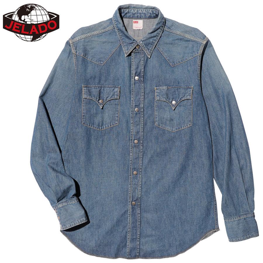 JELADO（ジェラード） シャツ Faded Denim Vaquero Shirt JP21128