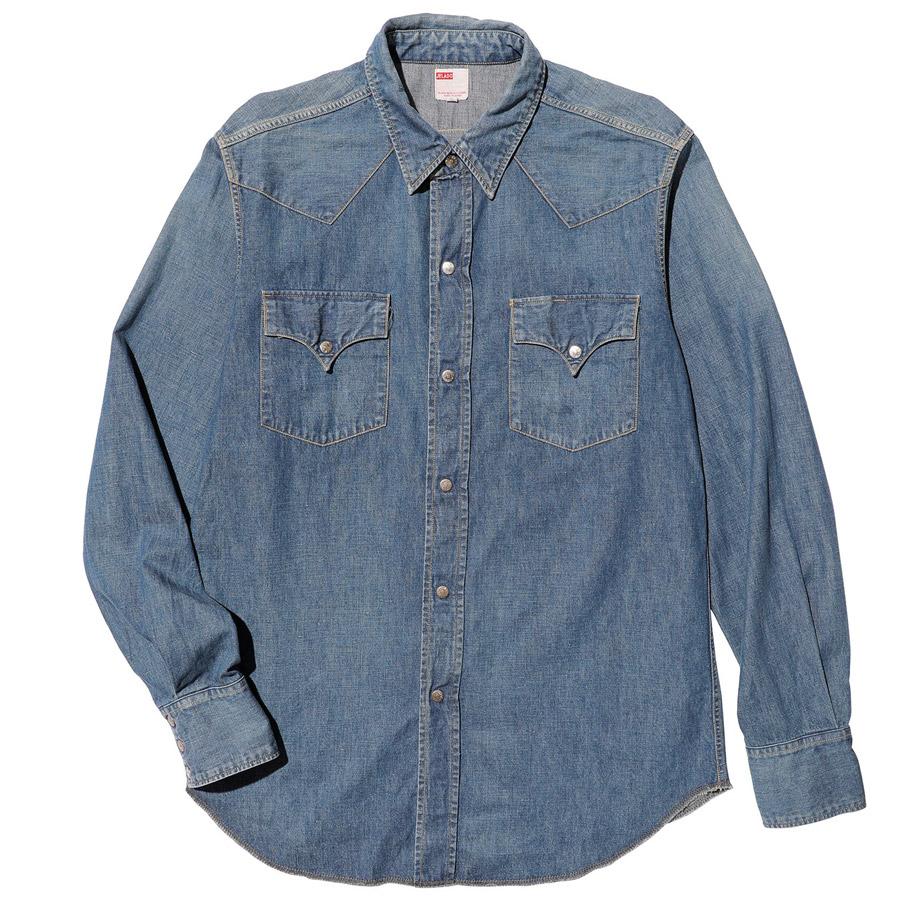 JELADO pirate of blue dye　デニムシャツ　XL　日本製 JELADO（ジェラード） シャツ Faded Denim Vaquero Shirt JP21128