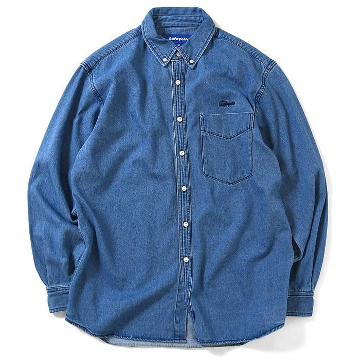 Lafayette ラファイエット シャツ SCRIPT LOGO DENIM SHIRT M-XL