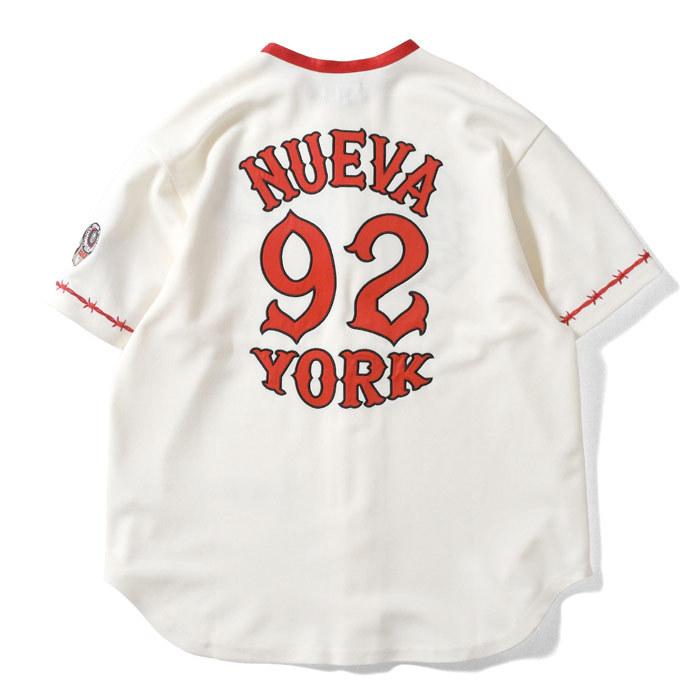 Lafayette(LFYT) / ベースボールシャツ/半袖シャツ/XL/ポリエステル/WHT/LE220201 LFYT シャツ ラファイエット ベースボールシャツ × LOSO BASEBALL