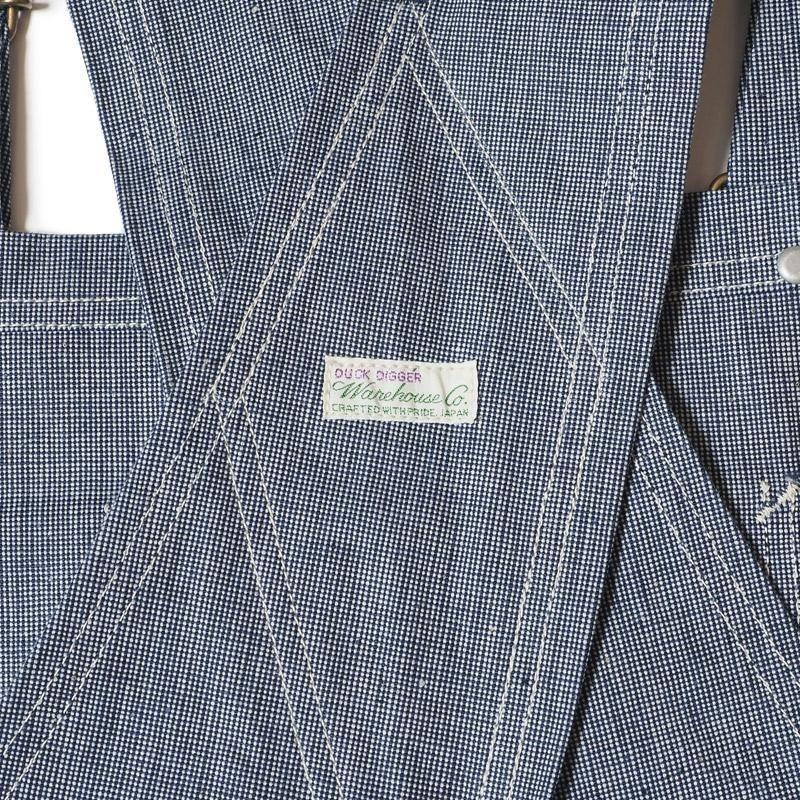 WAREHOUSE ウエアハウス オーバーオール Lot 1227 INDIGO PINCHECK OVERALL インディゴピンチェックの画像