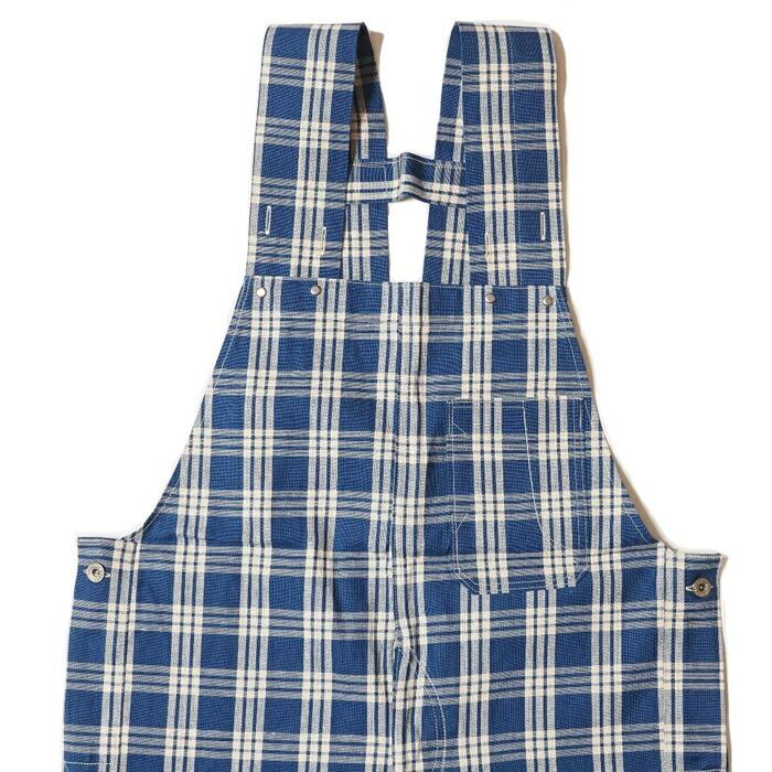 WAREHOUSE ウエアハウス オーバーオール Lot 1228 1930'S INDIGO BLUE and WHITE CHECK OVERALLの画像