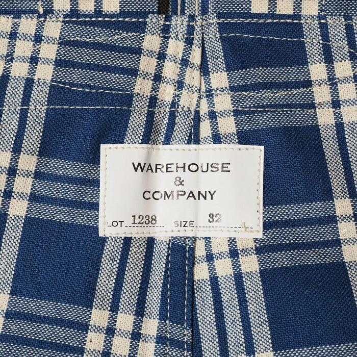 WAREHOUSE ウエアハウス オーバーオール Lot 1228 1930'S INDIGO BLUE and WHITE CHECK OVERALLの画像